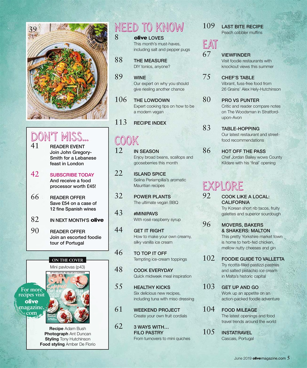 Olive Magazine Preview Pages