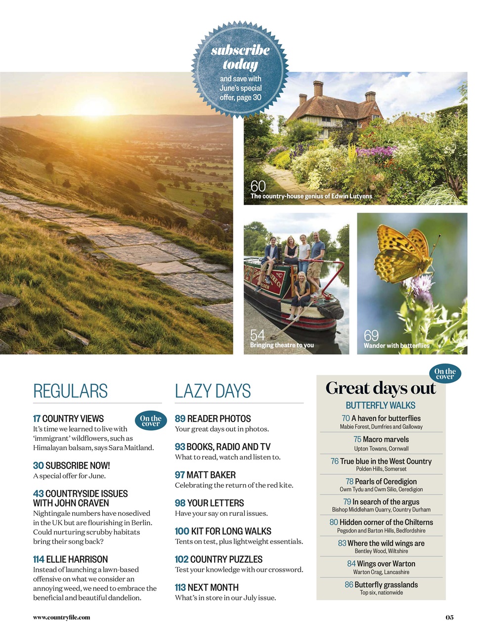 BBC Countryfile Magazine Preview Pages