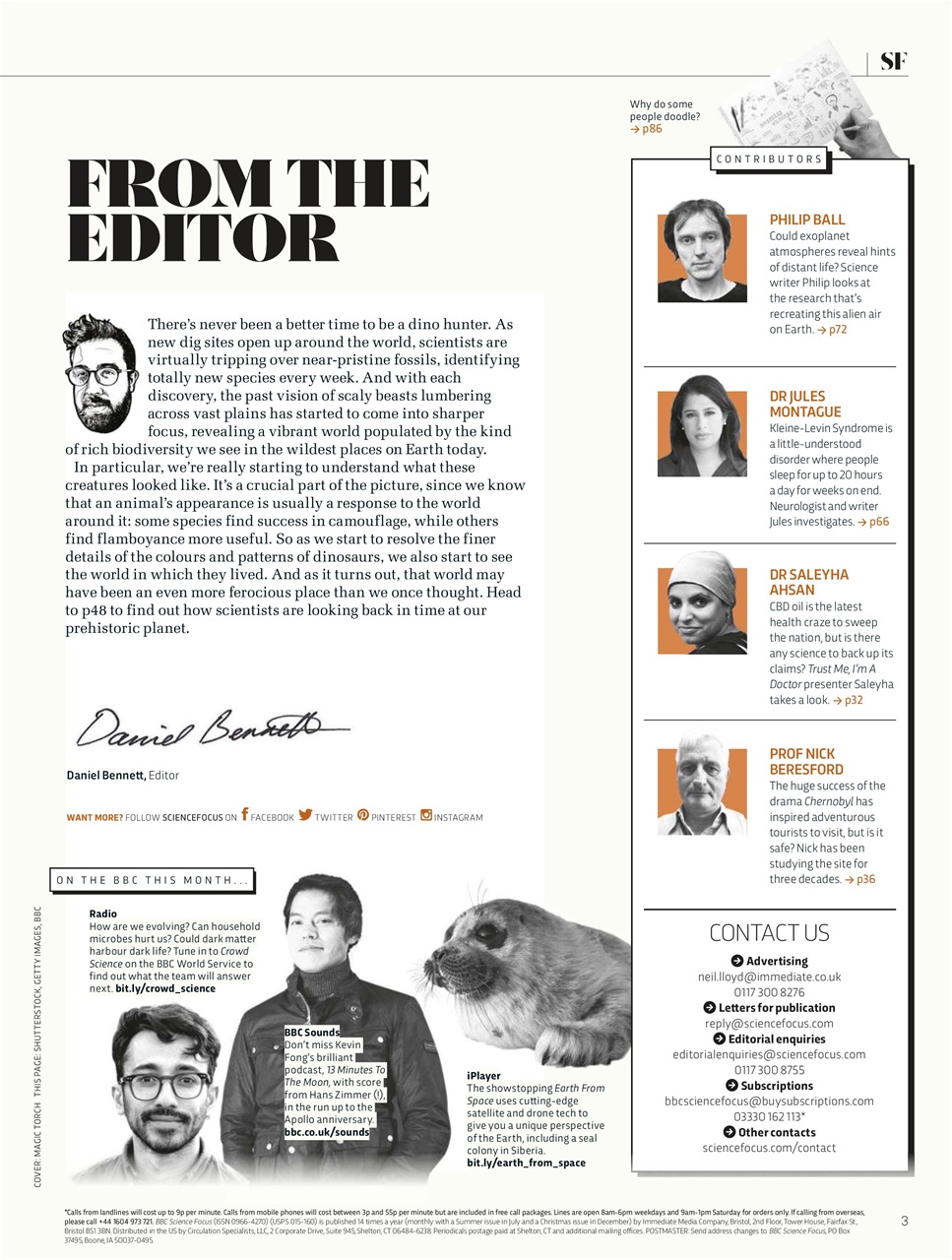 BBC Science Focus Magazine Preview Pages