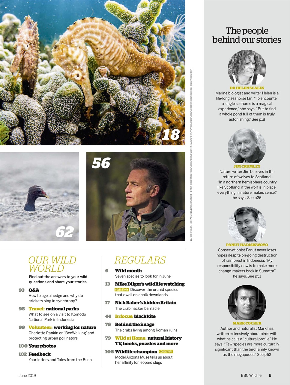 BBC Wildlife Magazine Preview Pages