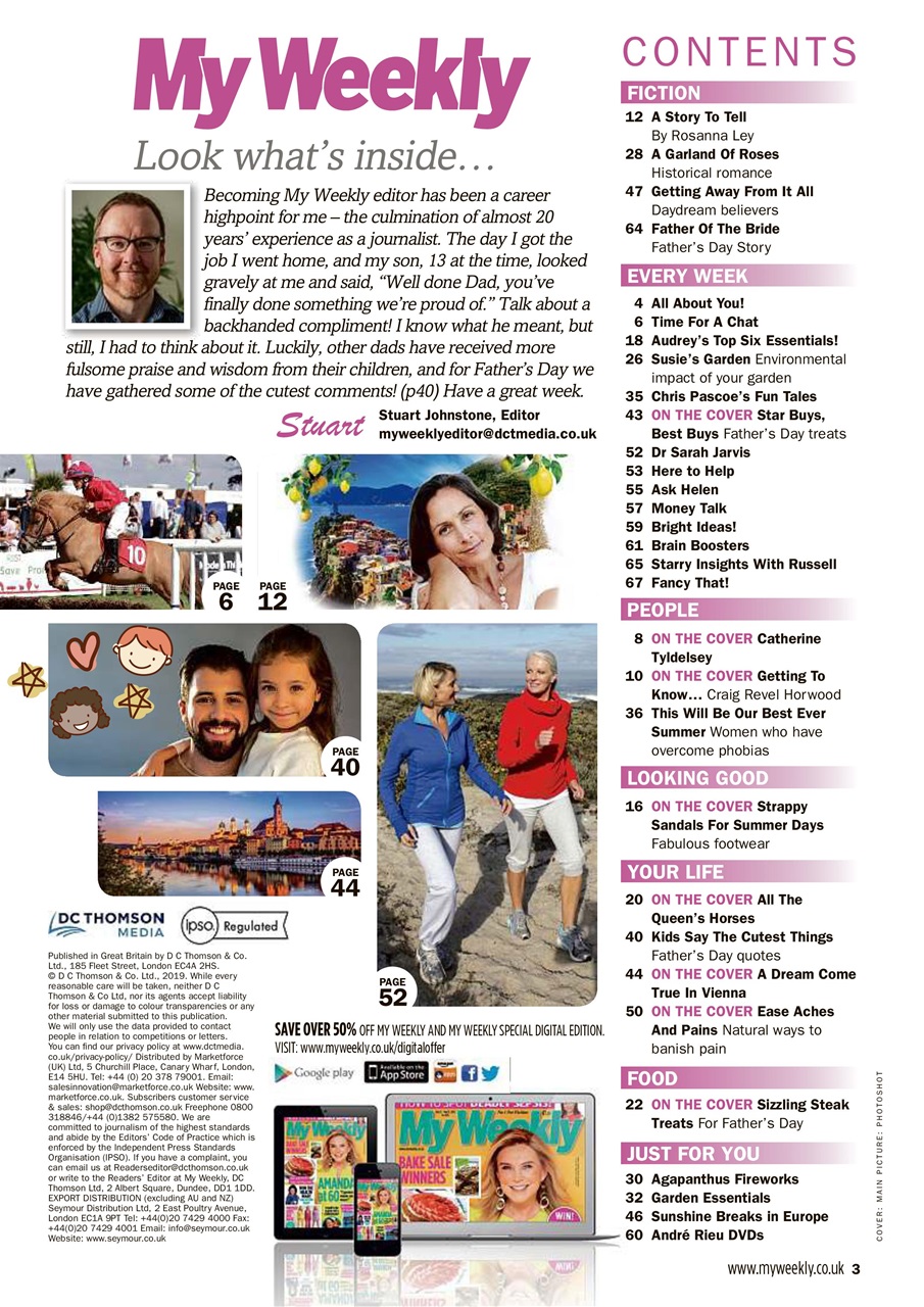 My Weekly Preview Pages