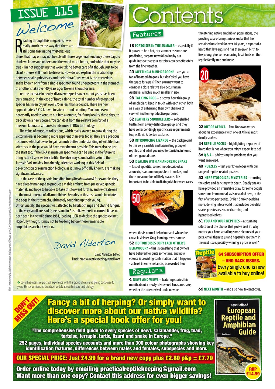 Practical Reptile Keeping Preview Pages