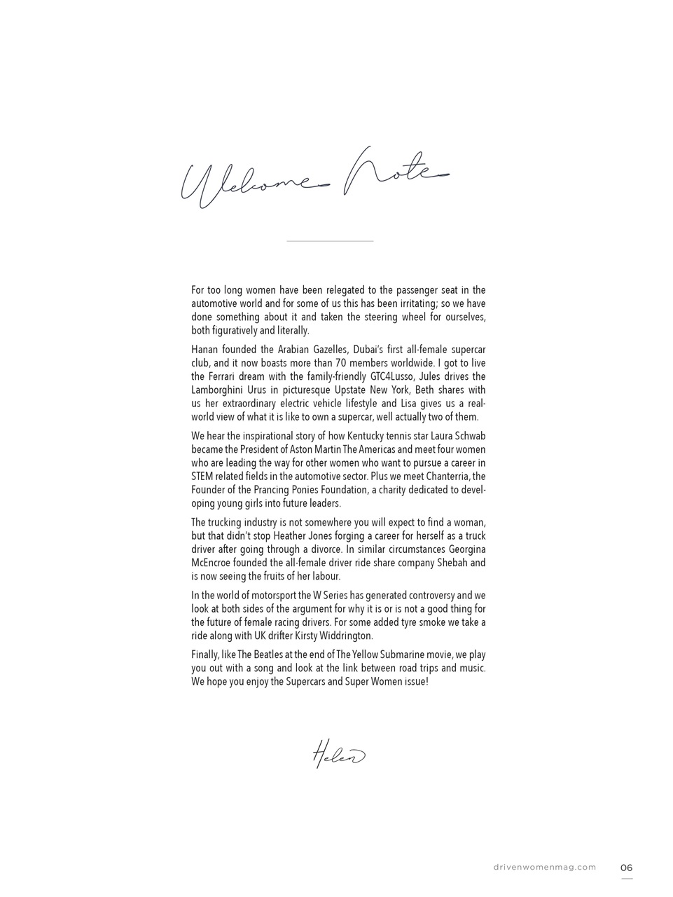 Driven Women Magazine Preview Pages