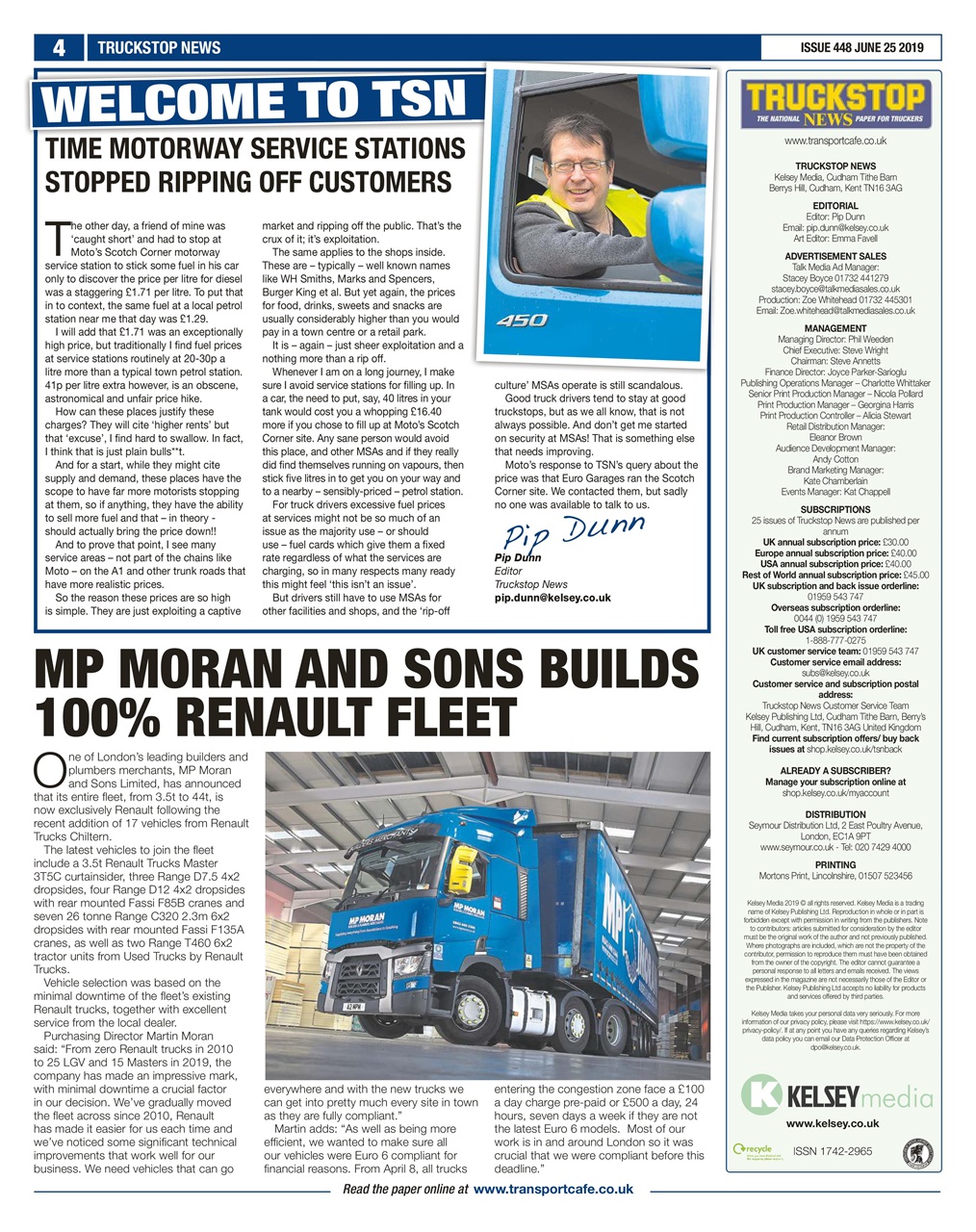 Truckstop News Preview Pages