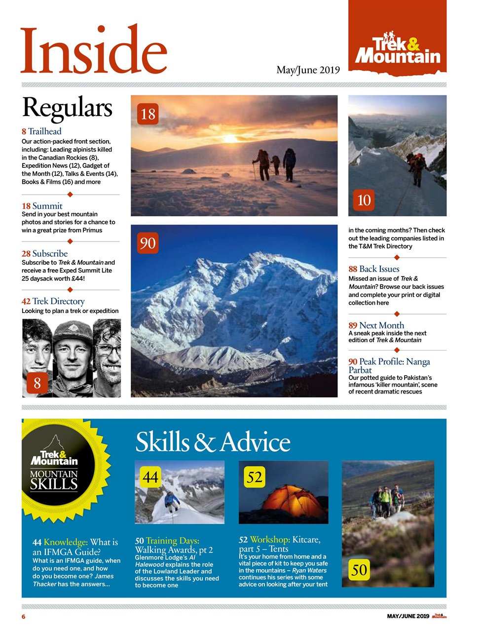 Trek & Mountain Magazine Preview Pages