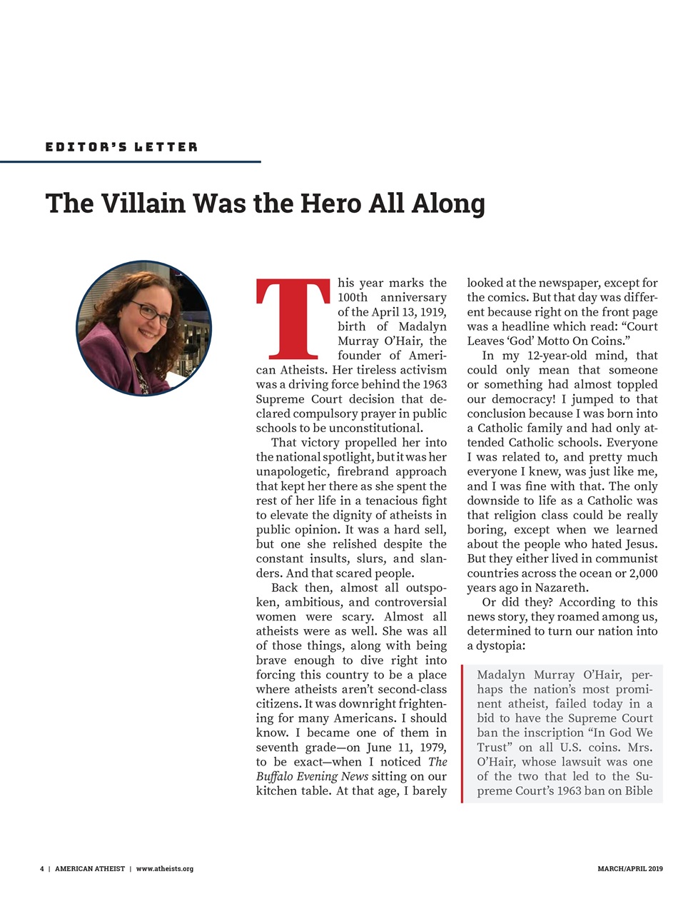 American Atheist Preview Pages