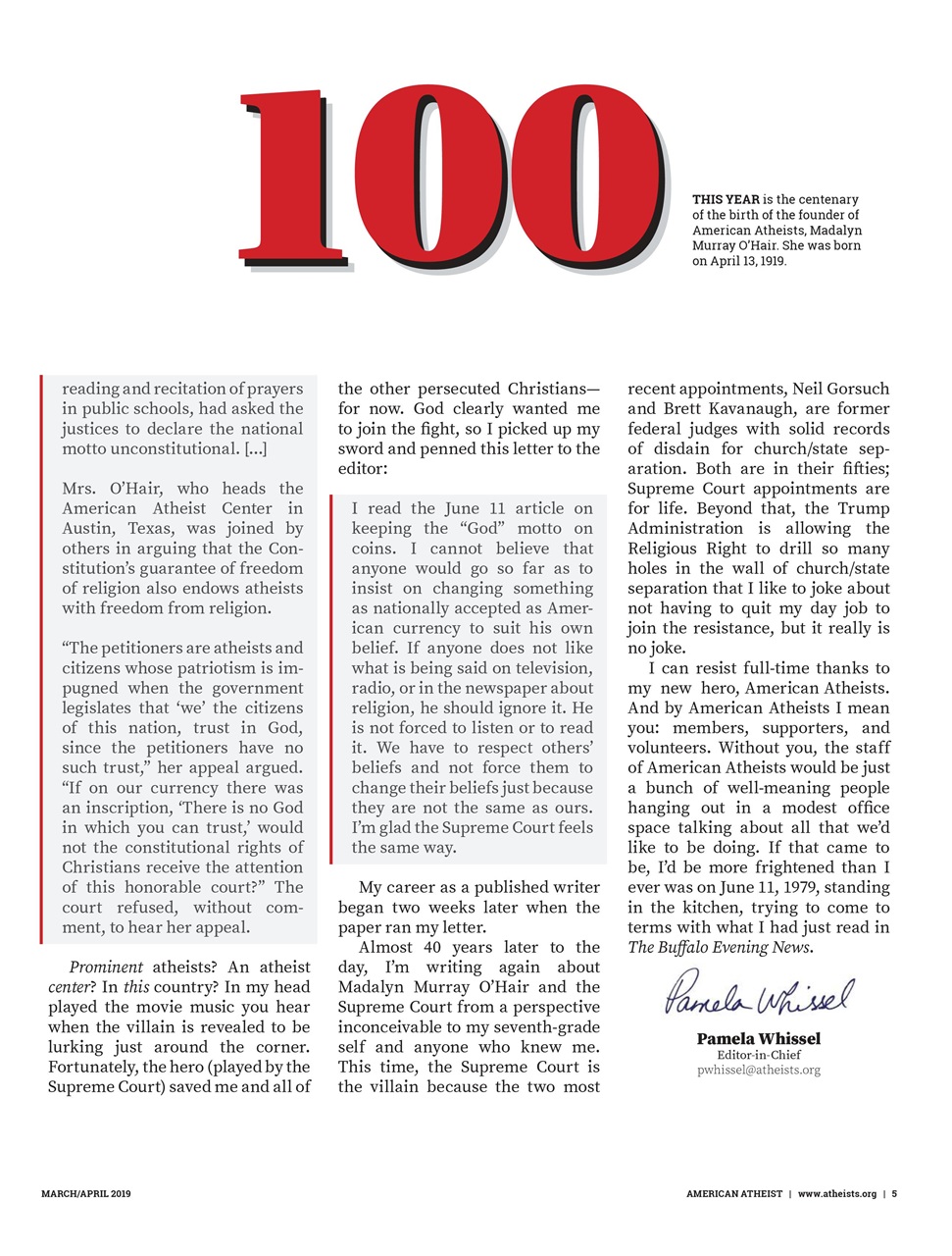 American Atheist Preview Pages