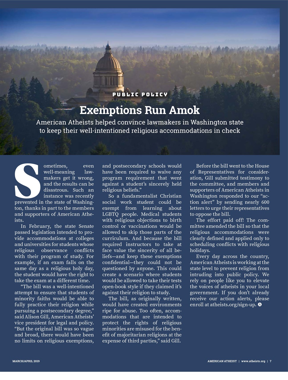 American Atheist Preview Pages