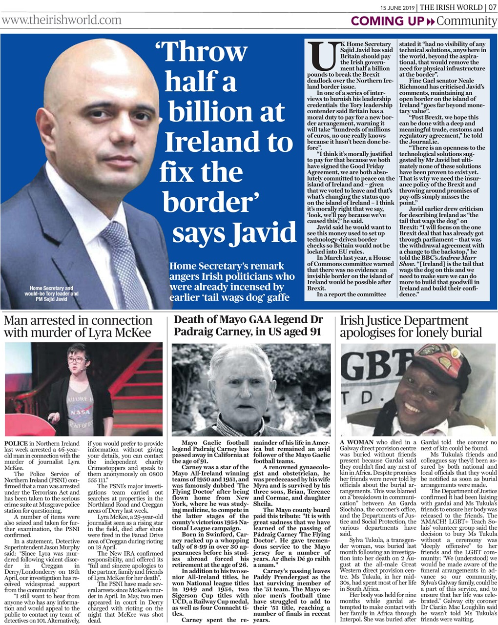 Irish World Preview Pages