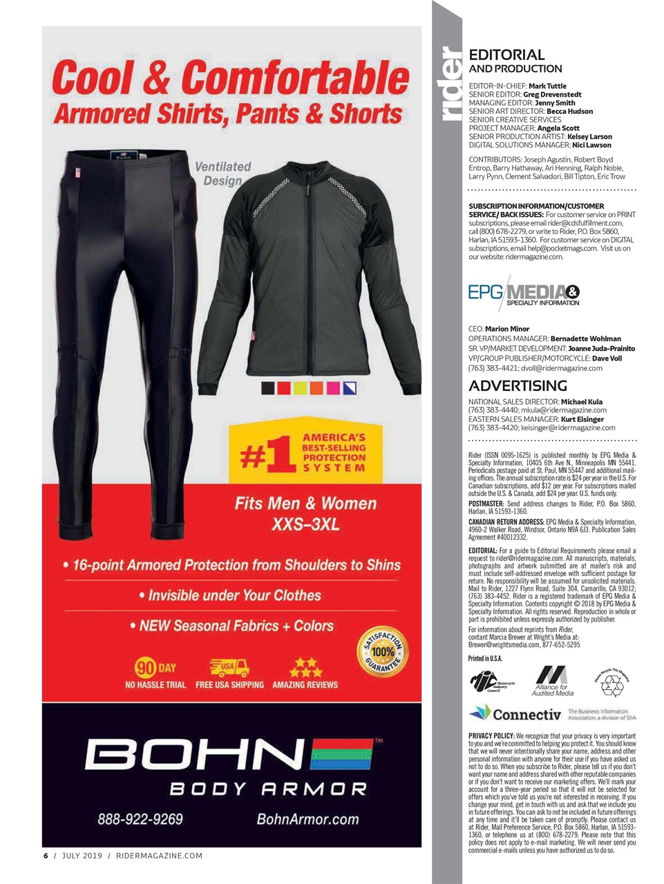 Rider Magazine Preview Pages