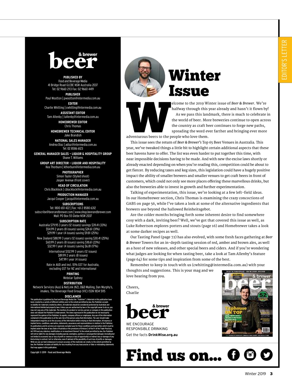 Beer and Brewer Preview Pages