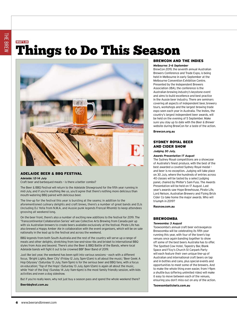 Beer and Brewer Preview Pages