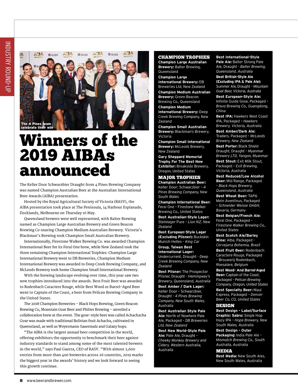 Beer and Brewer Preview Pages