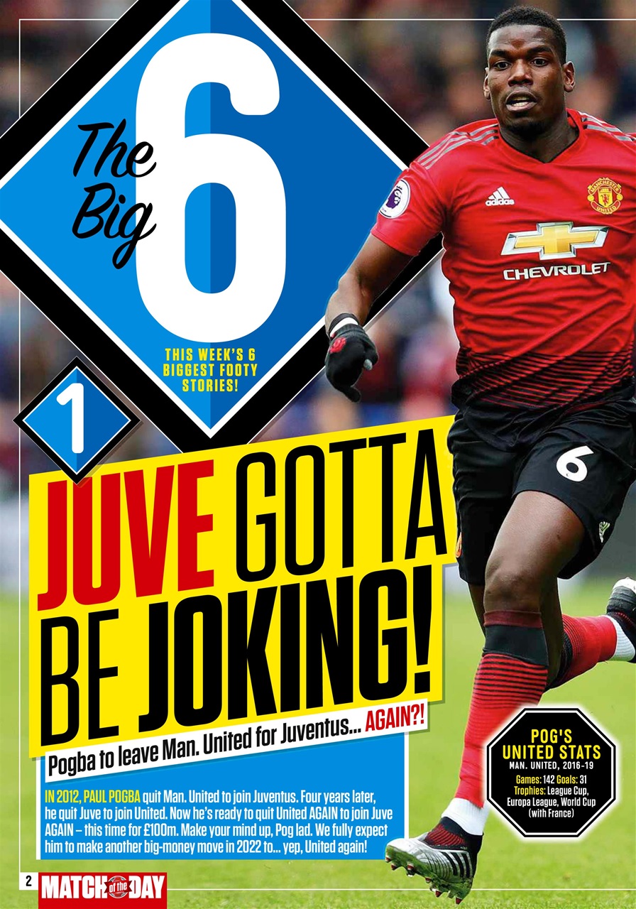 Match of the Day Preview Pages