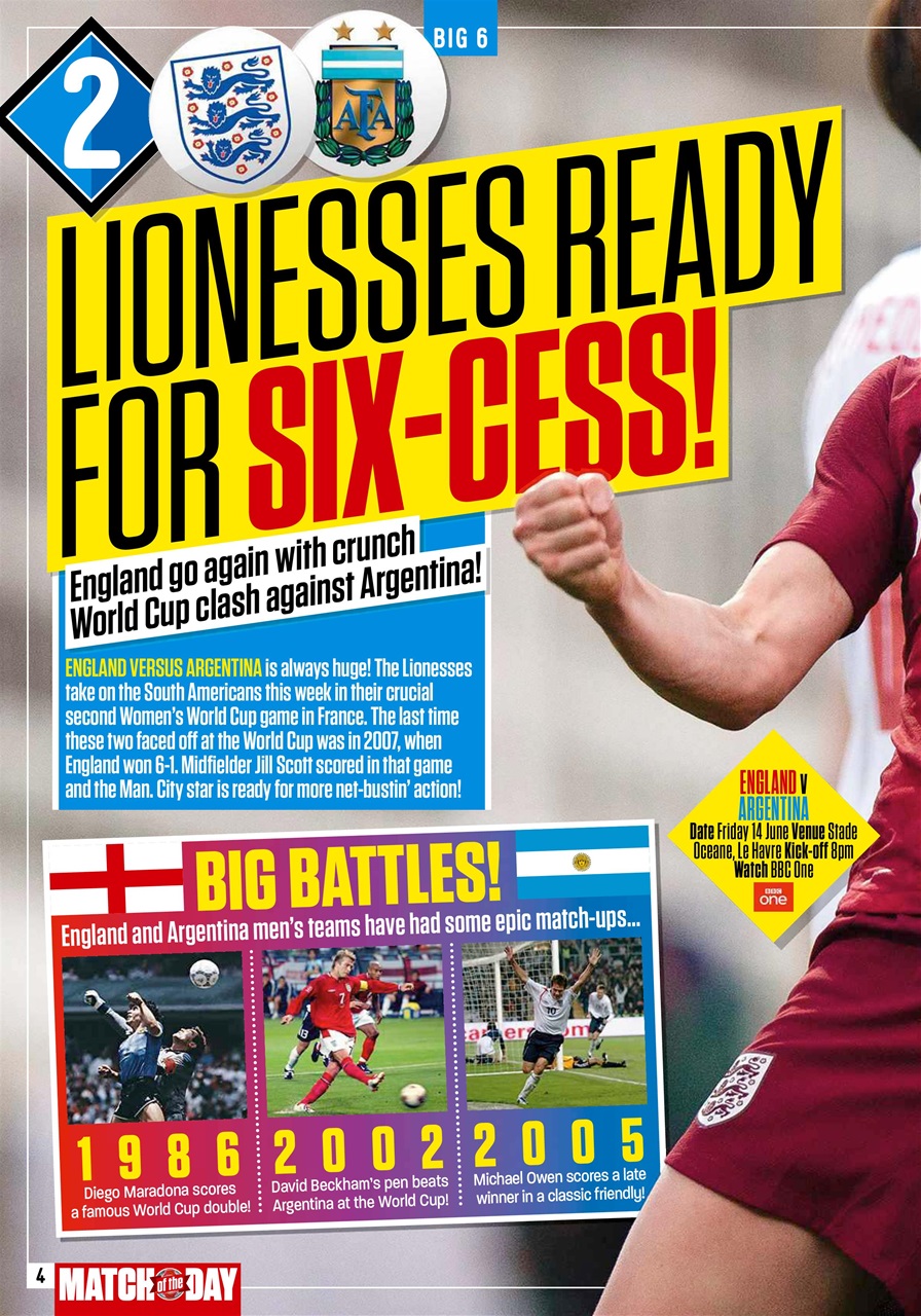 Match of the Day Preview Pages