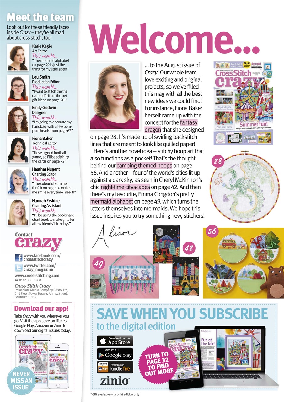 Cross Stitch Crazy Preview Pages