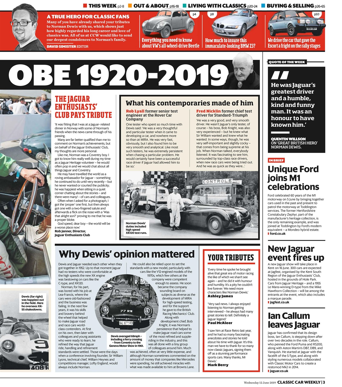 Classic Car Weekly Preview Pages