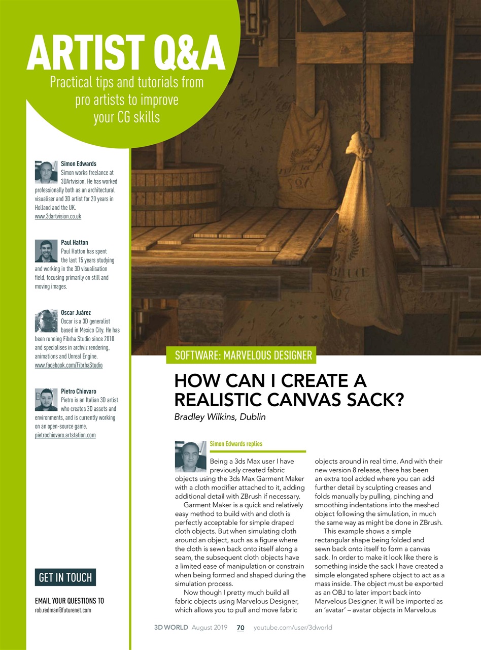 3D World Preview Pages