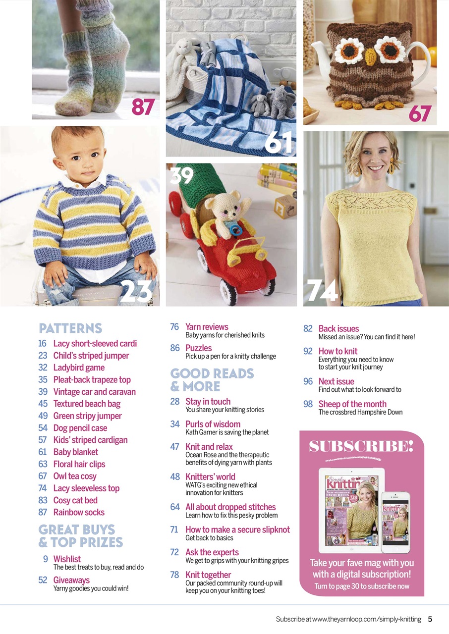 Simply Knitting Preview Pages