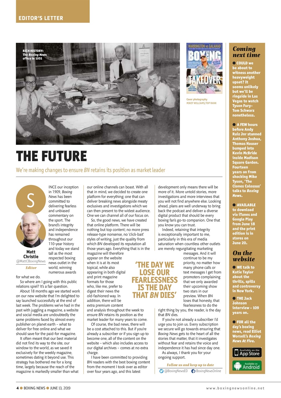 Boxing News Preview Pages