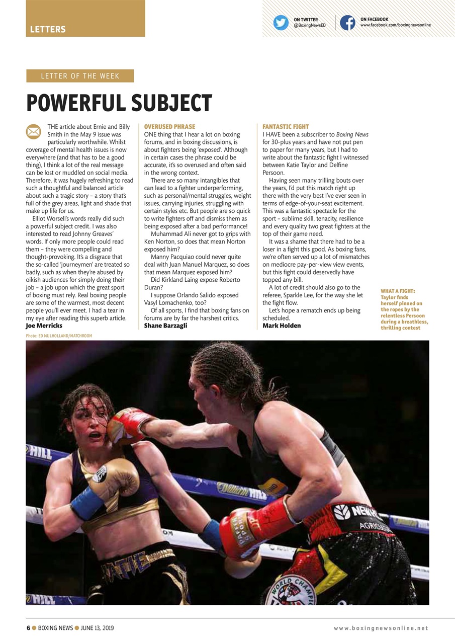 Boxing News Preview Pages