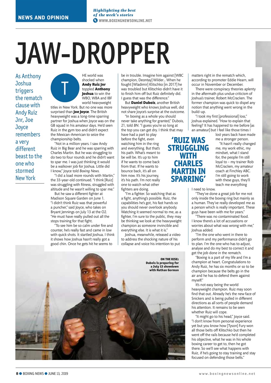 Boxing News Preview Pages