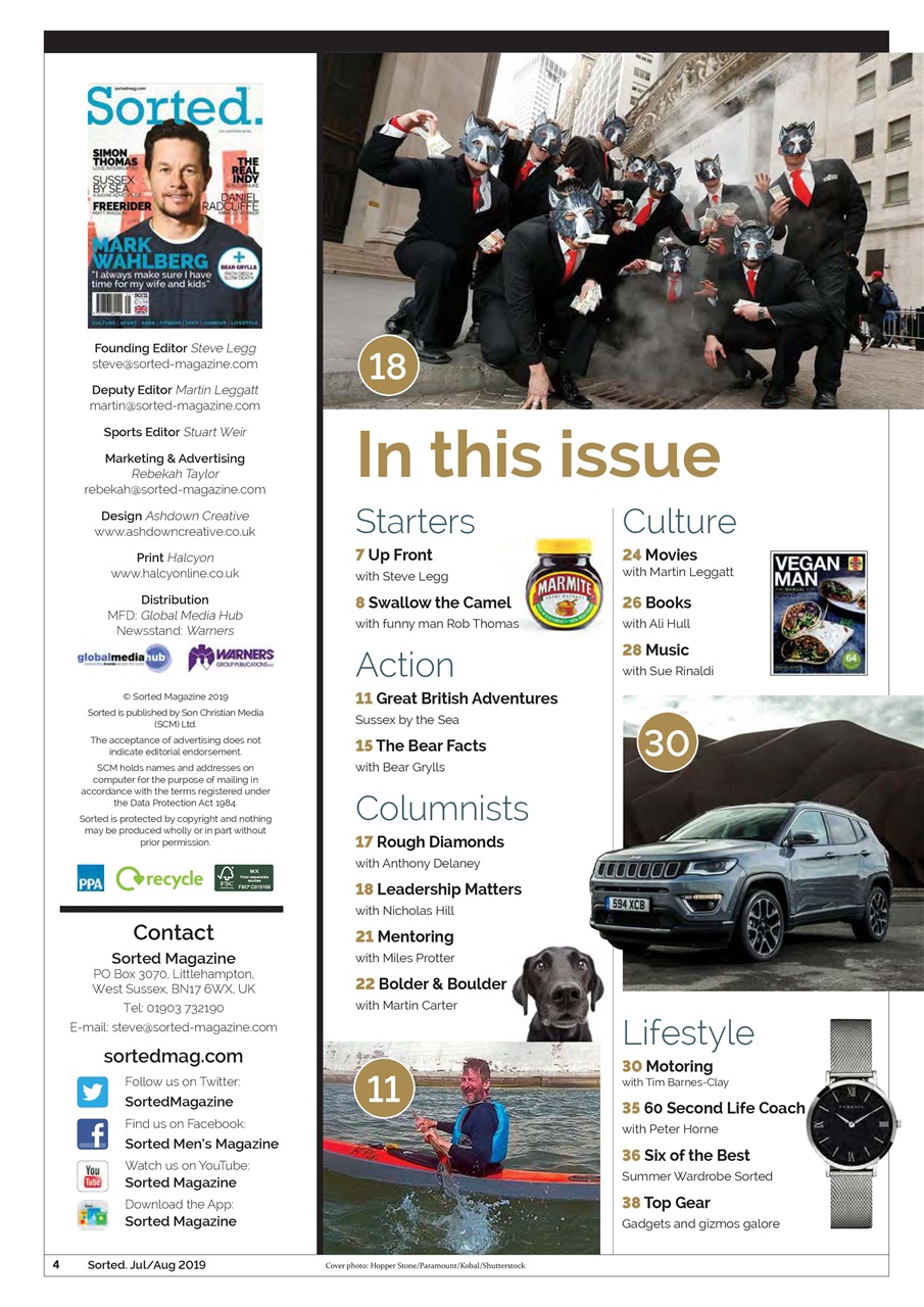 Sorted Magazine – The men's mag with morals Preview Pages