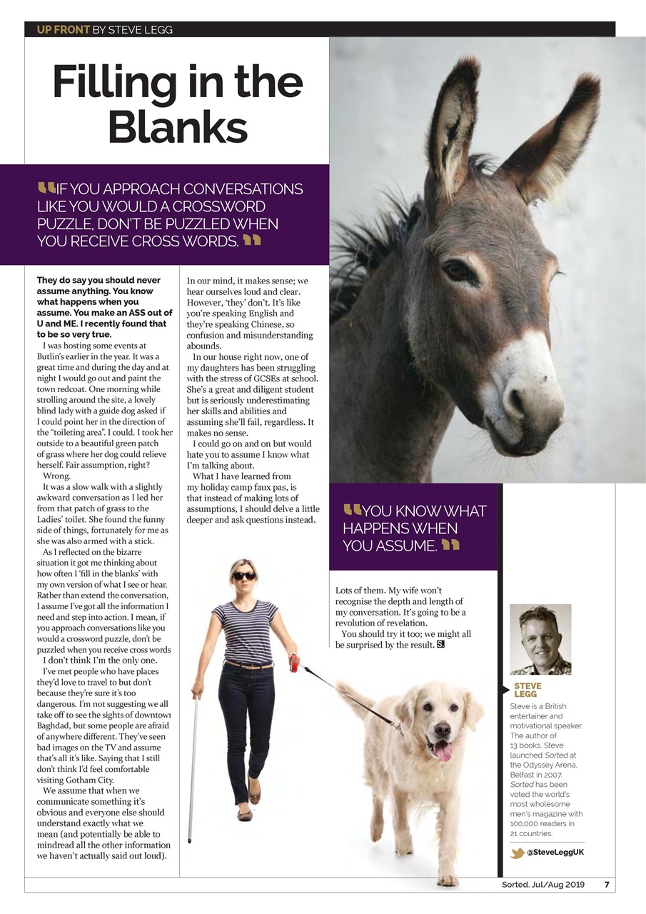 Sorted Magazine – The men's mag with morals Preview Pages