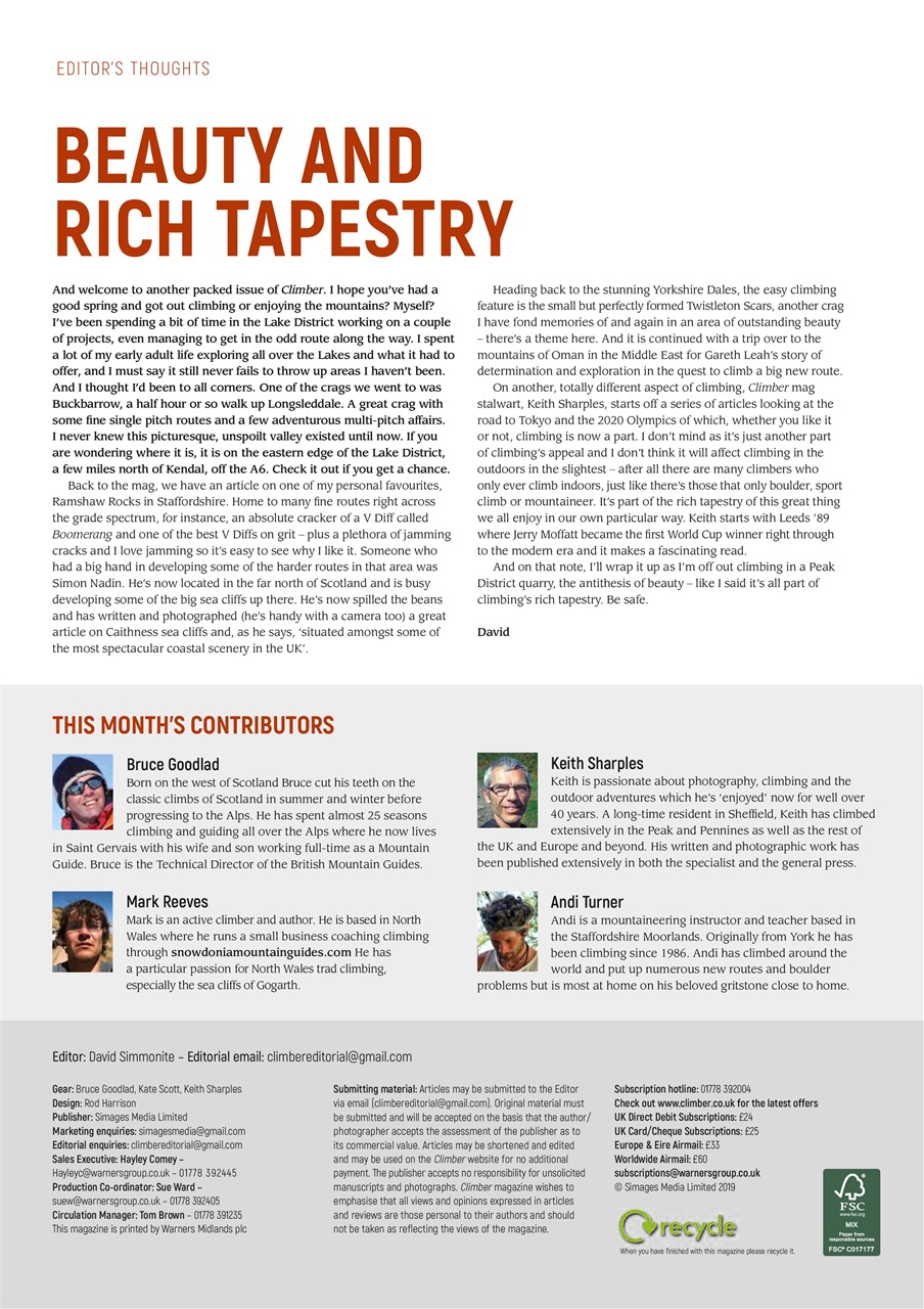 Climber Preview Pages