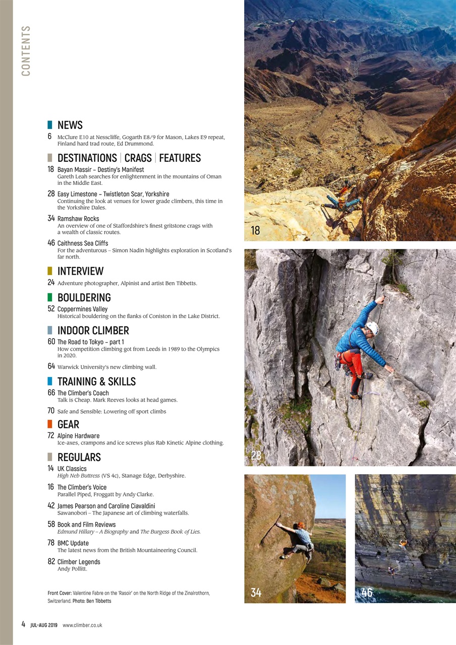 Climber Preview Pages