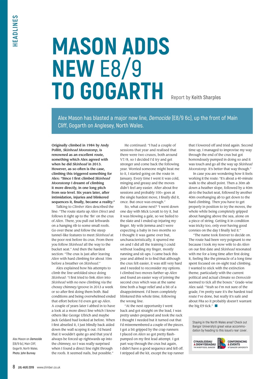 Climber Preview Pages