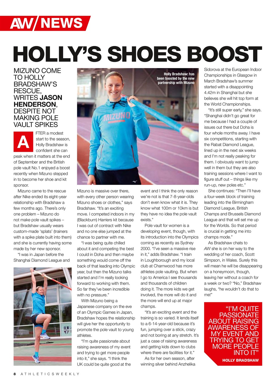 AW – Athletics Weekly Magazine Preview Pages