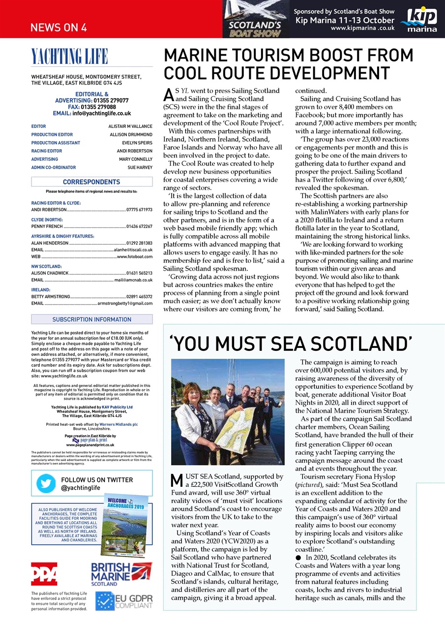 Yachting Life Preview Pages