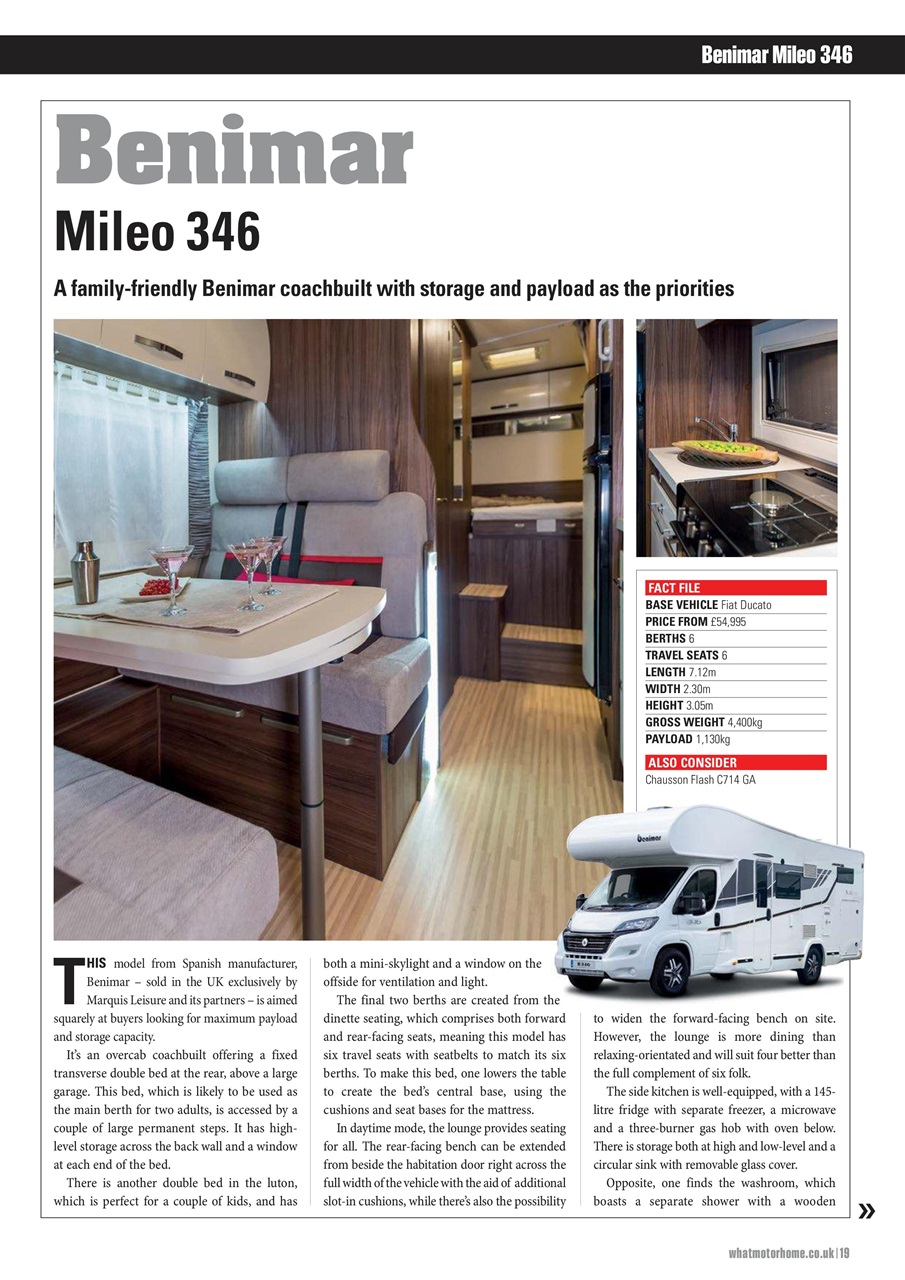 What Motorhome magazine Preview Pages