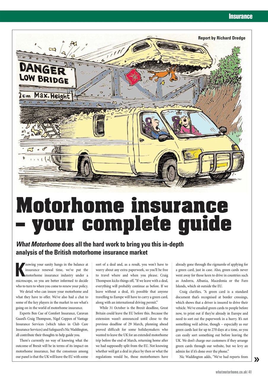 What Motorhome magazine Preview Pages