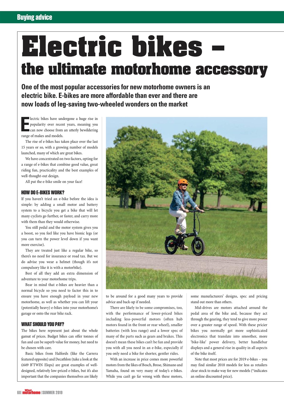 What Motorhome magazine Preview Pages