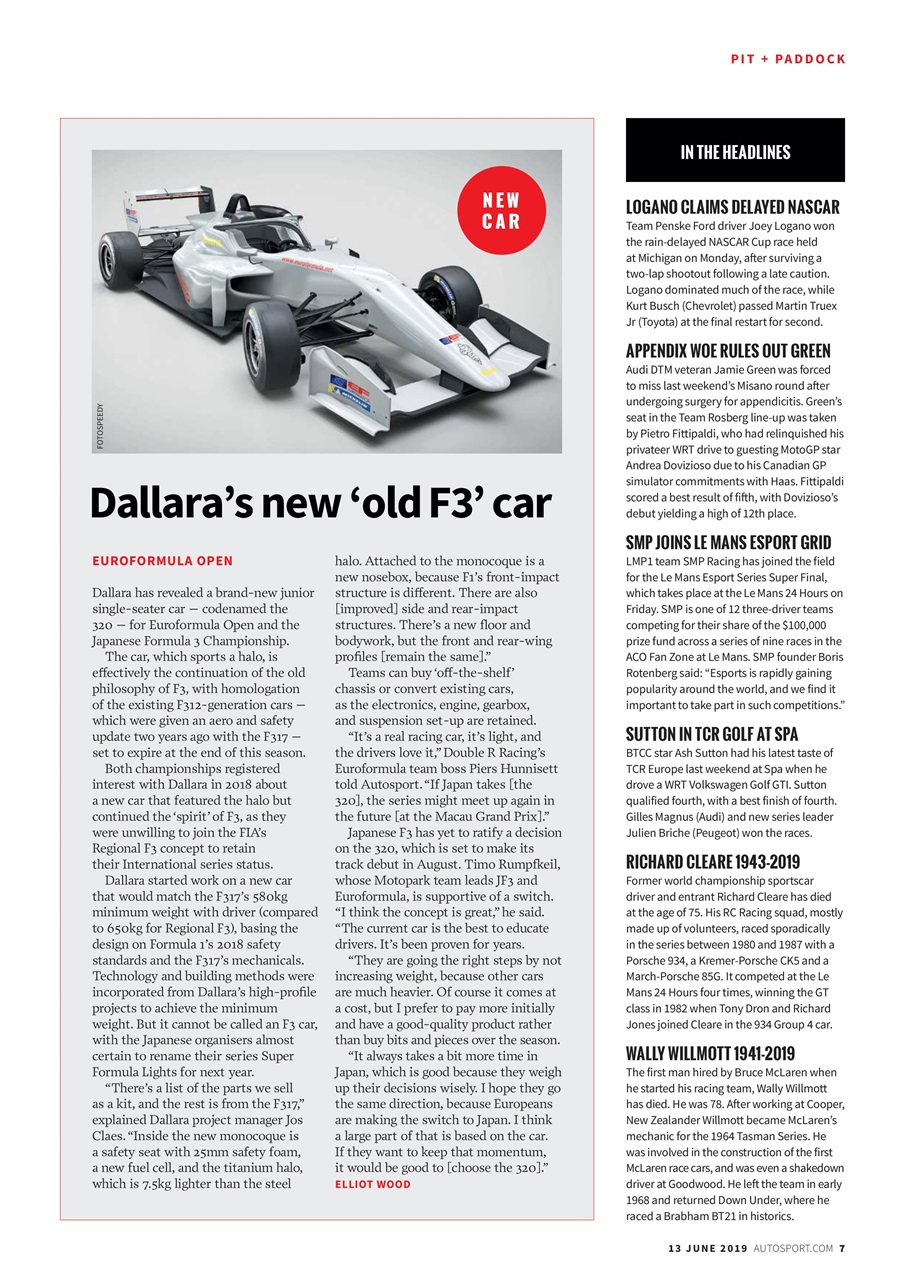 Autosport Preview Pages