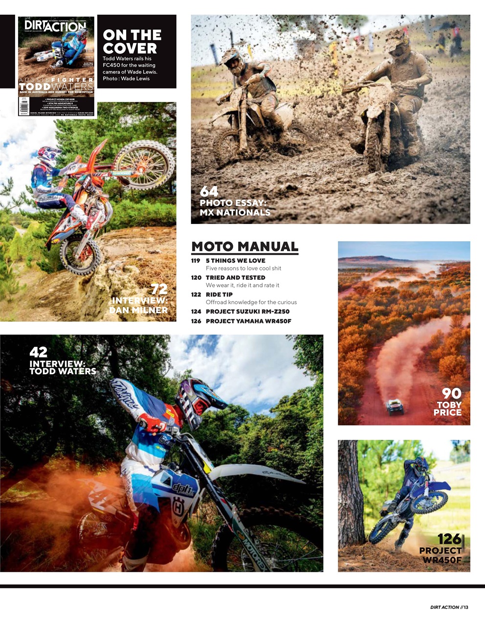 Dirt Action Preview Pages