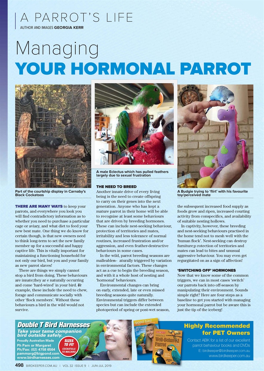 Australian Birdkeeper Magazine Preview Pages