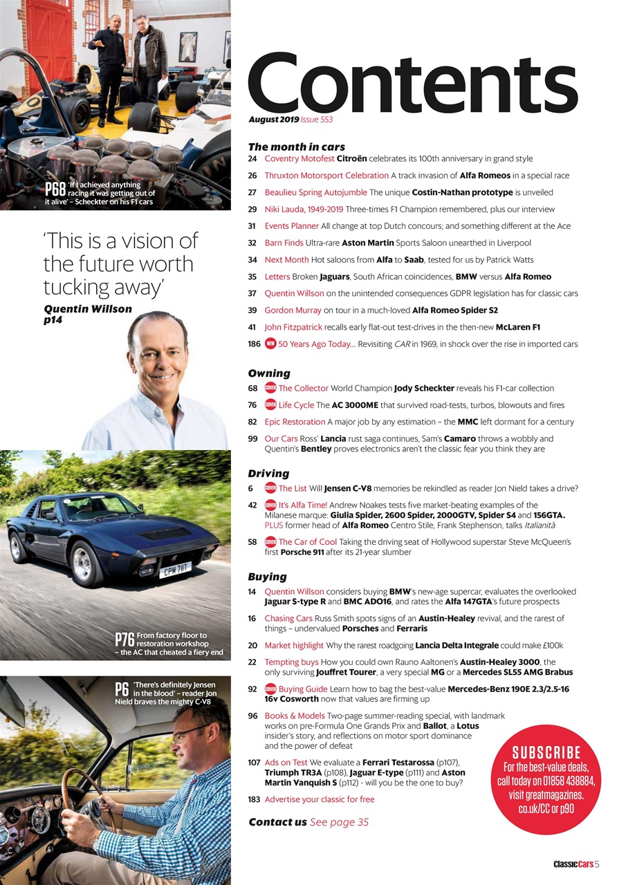 Classic Cars Preview Pages