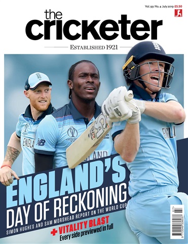 The Cricketer Magazine issue July 2019