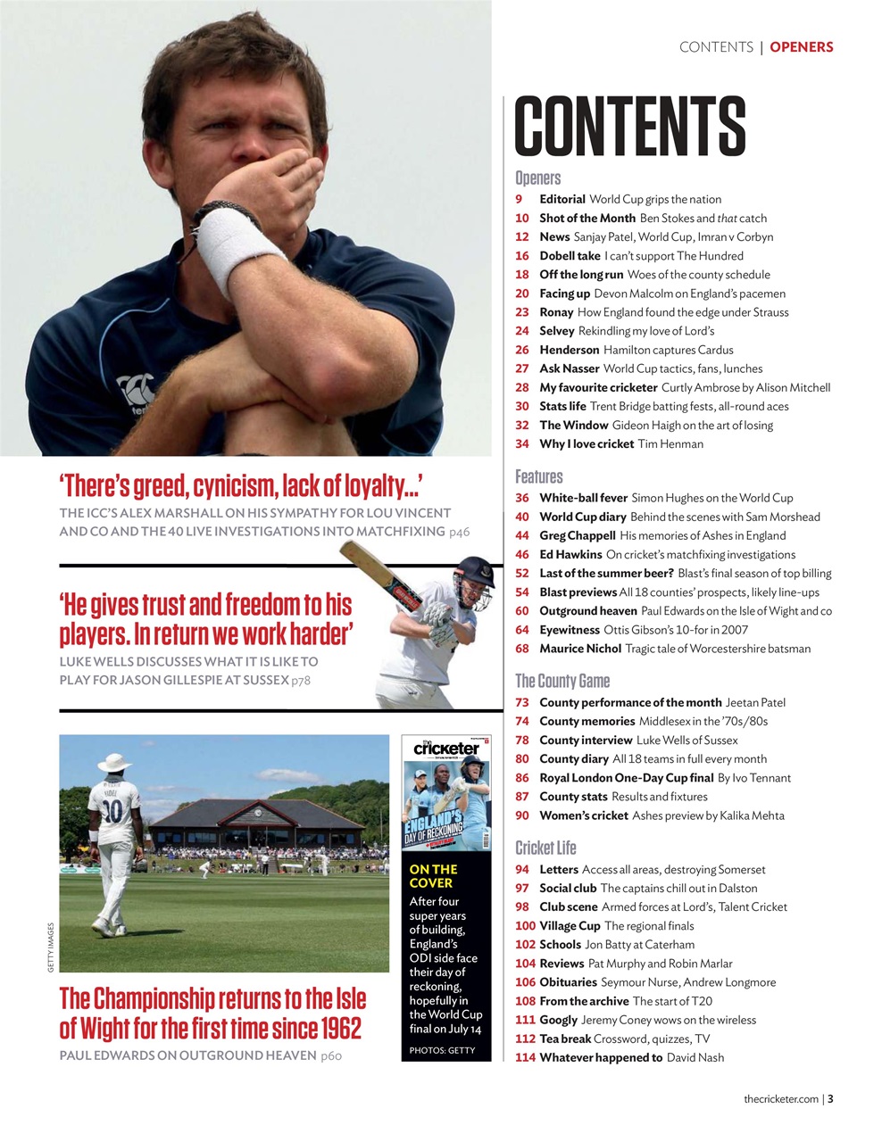 The Cricketer Magazine Preview Pages