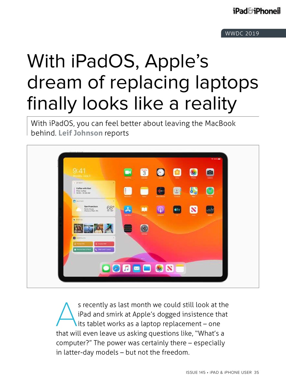 iPad and iPhone User Preview Pages