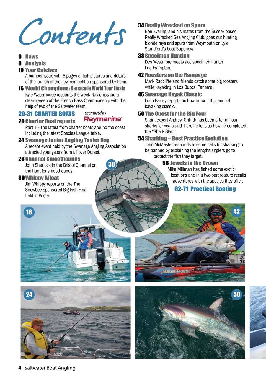 Saltwater Boat Angling Preview Pages