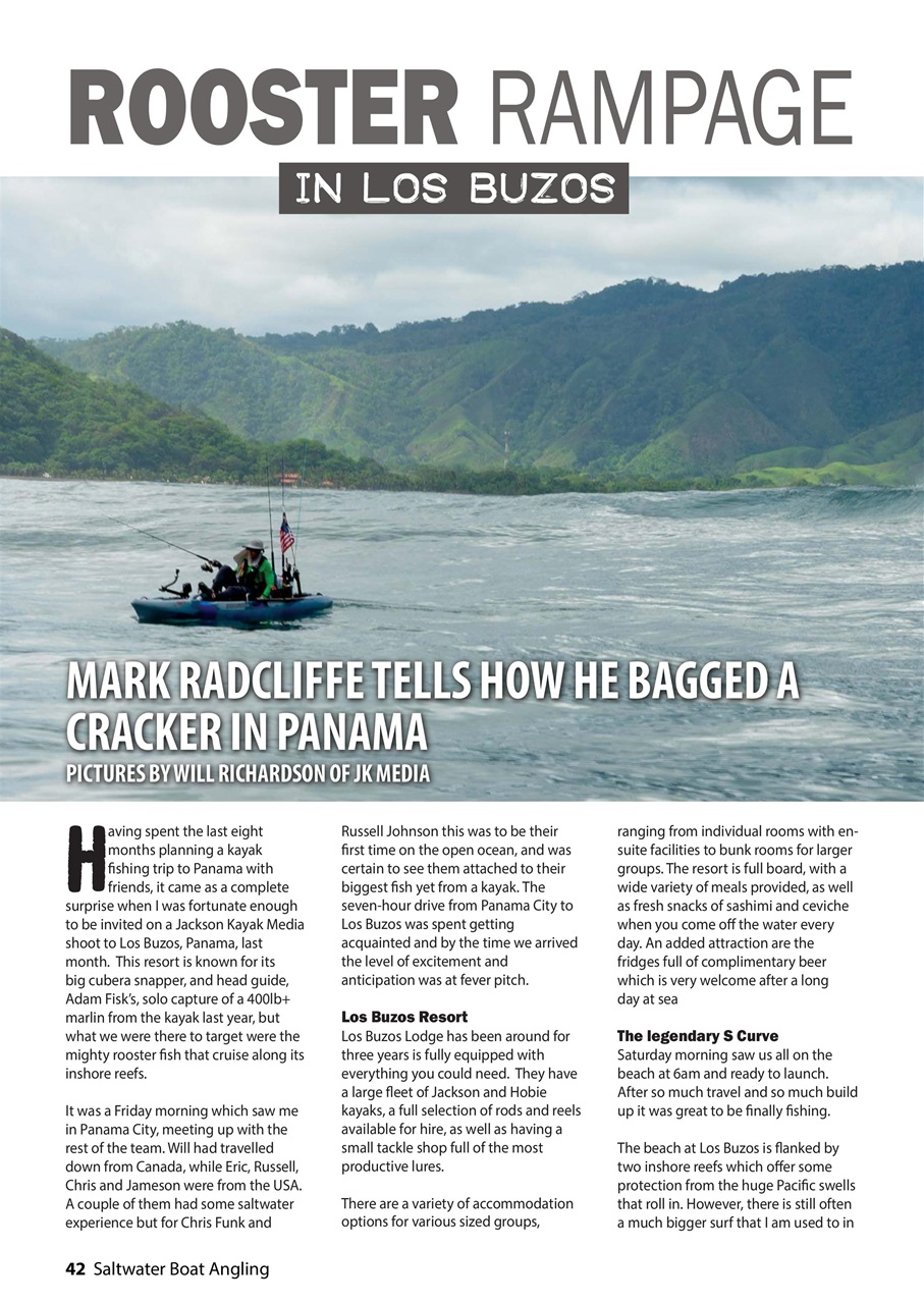 Saltwater Boat Angling Preview Pages