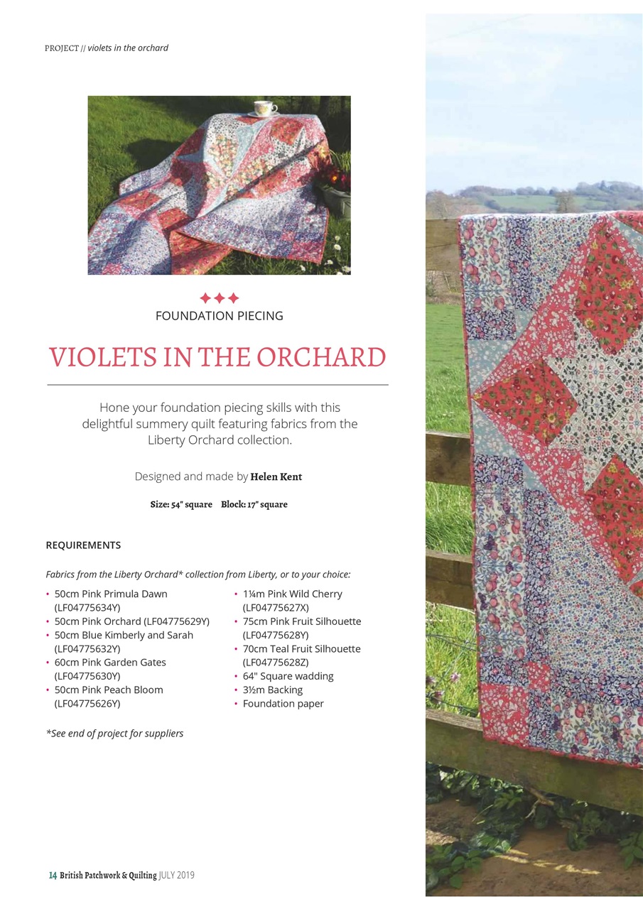 Patchwork and Quilting Preview Pages