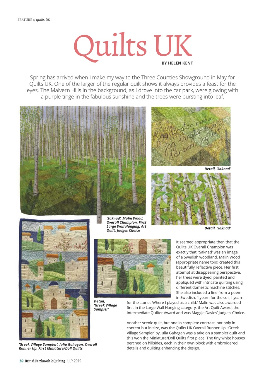 Patchwork and Quilting Preview Pages