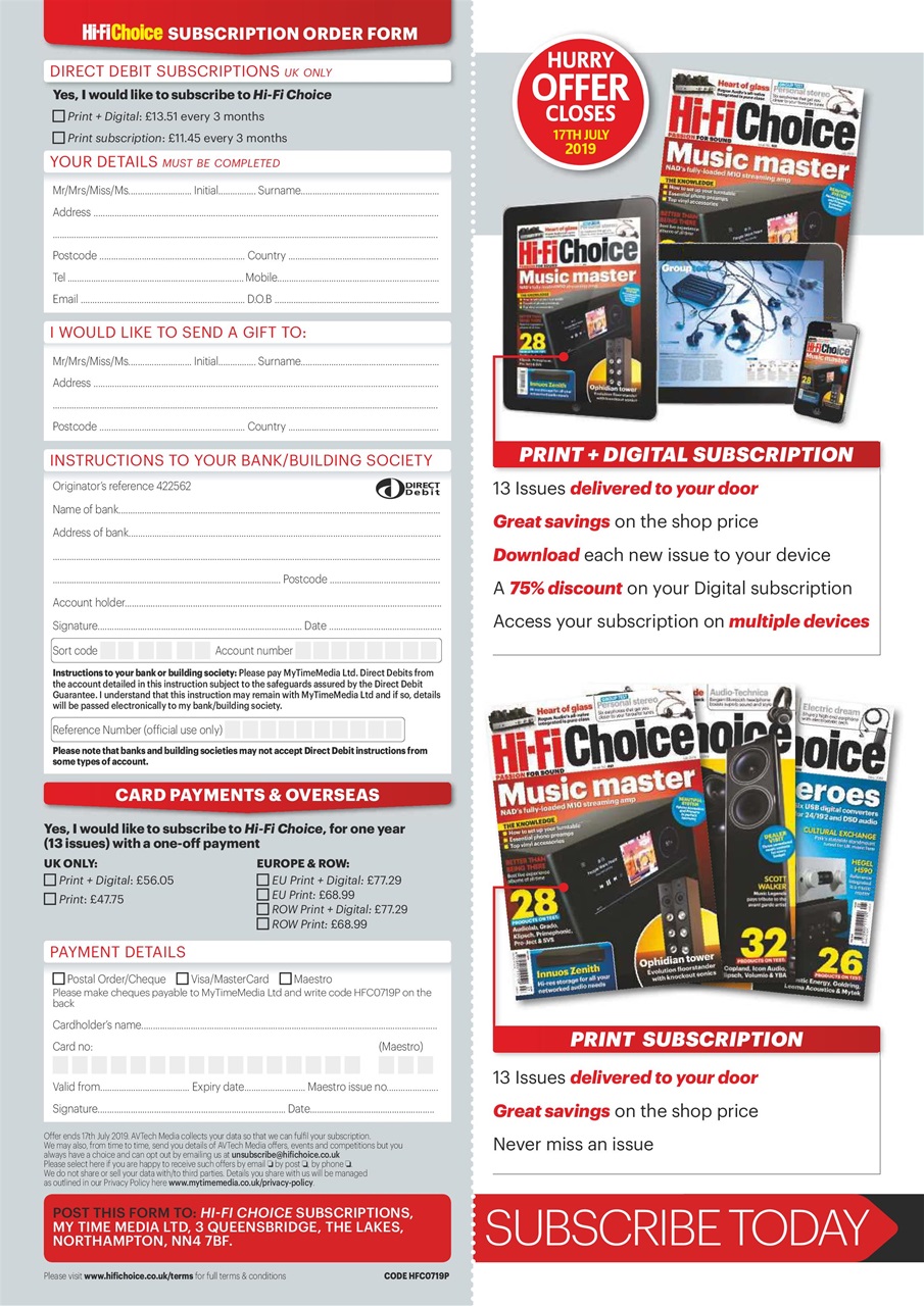 Hi-Fi Choice Preview Pages