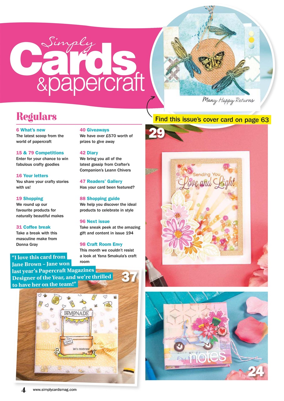 Simply Cards & Papercraft Preview Pages