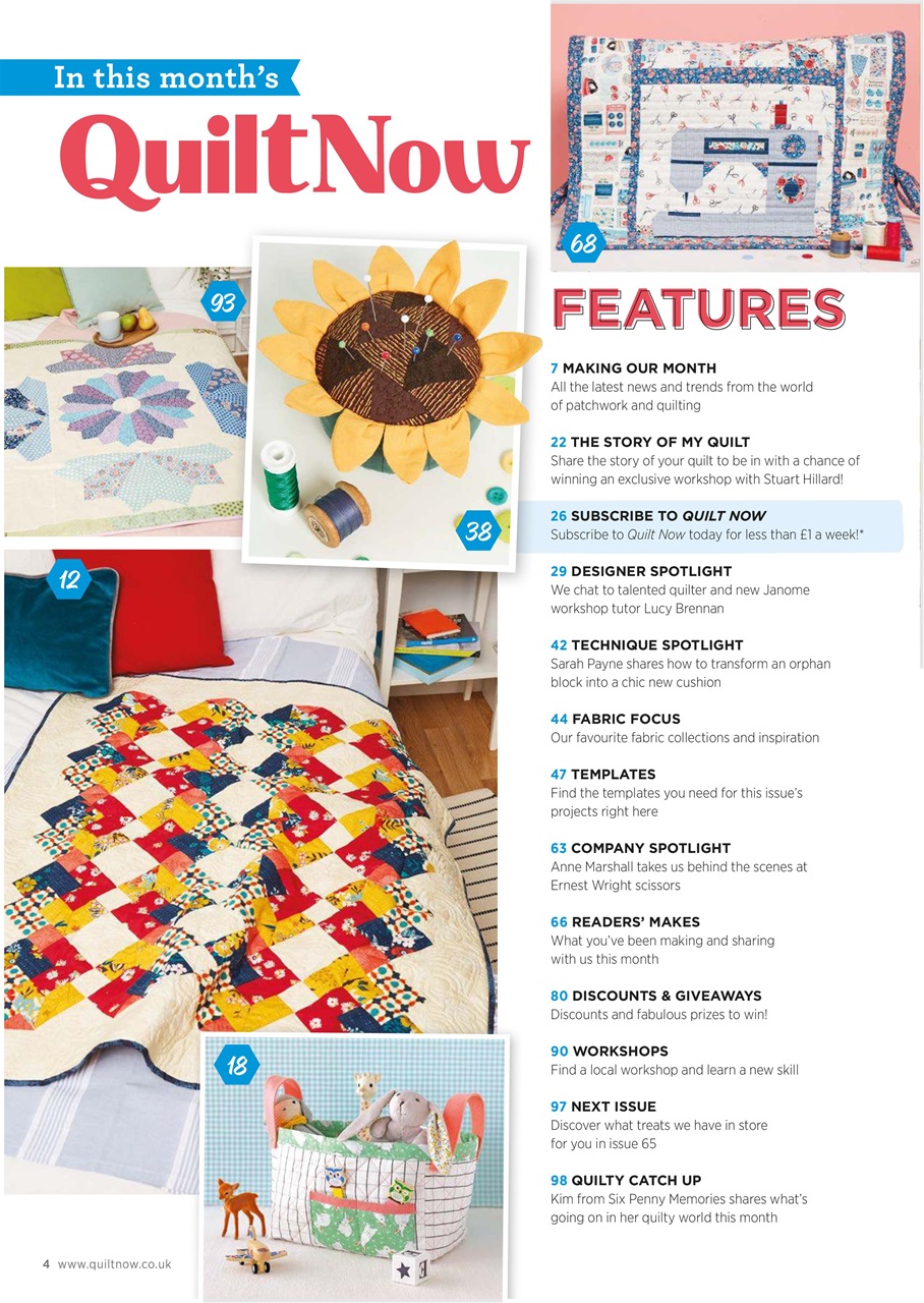 Quilt Now Preview Pages